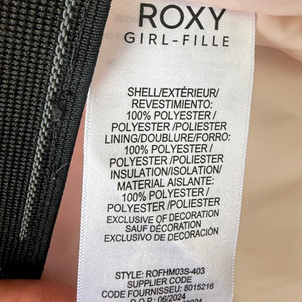 NEW Roxy Girls Large Snow Jacket Blue Wild Wind DryFlight Ski Snowboard Gorpcore